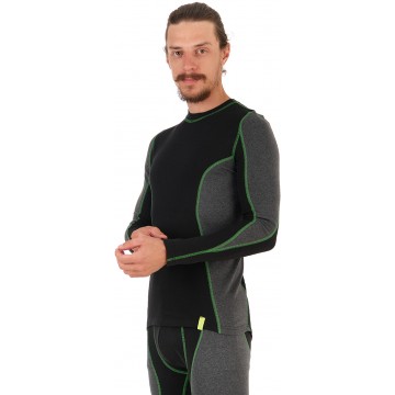 1 Термобелье комплект Helios Сomfort Line, цв. черно-серый р.44-46/164-168, M