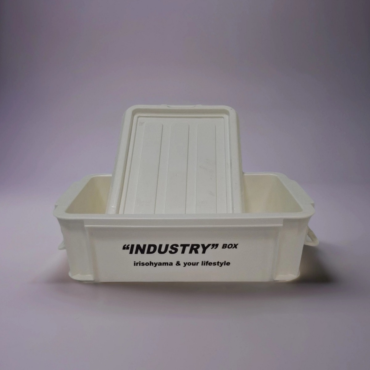 Контейнер IRIS для хранения, с крышкой, 20,5х34,5х11 см, белый