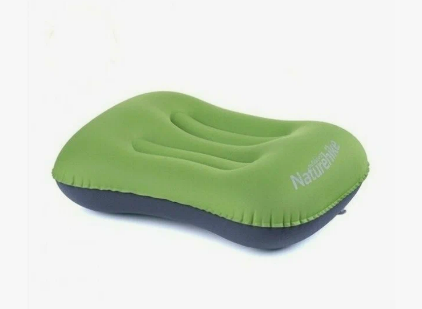 Подушка туристическая надувная Naturehike 42x32x11см, зеленая