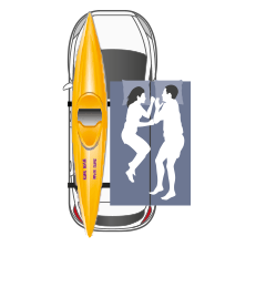 Палатка на крышу автомобиля AUTOHOME OVERCAMP SMALL, тент карбон, лестница 215 мм