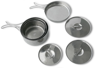 Набор круглых котелков (1,2;1,0;0,6 л) 
