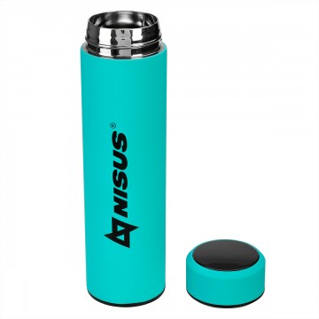 1 Термос NISUS 530ML с термодатчиком, бирюзовый