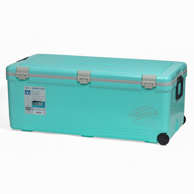 Термобокс SHINWA Holiday Land Cooler 76H голубой