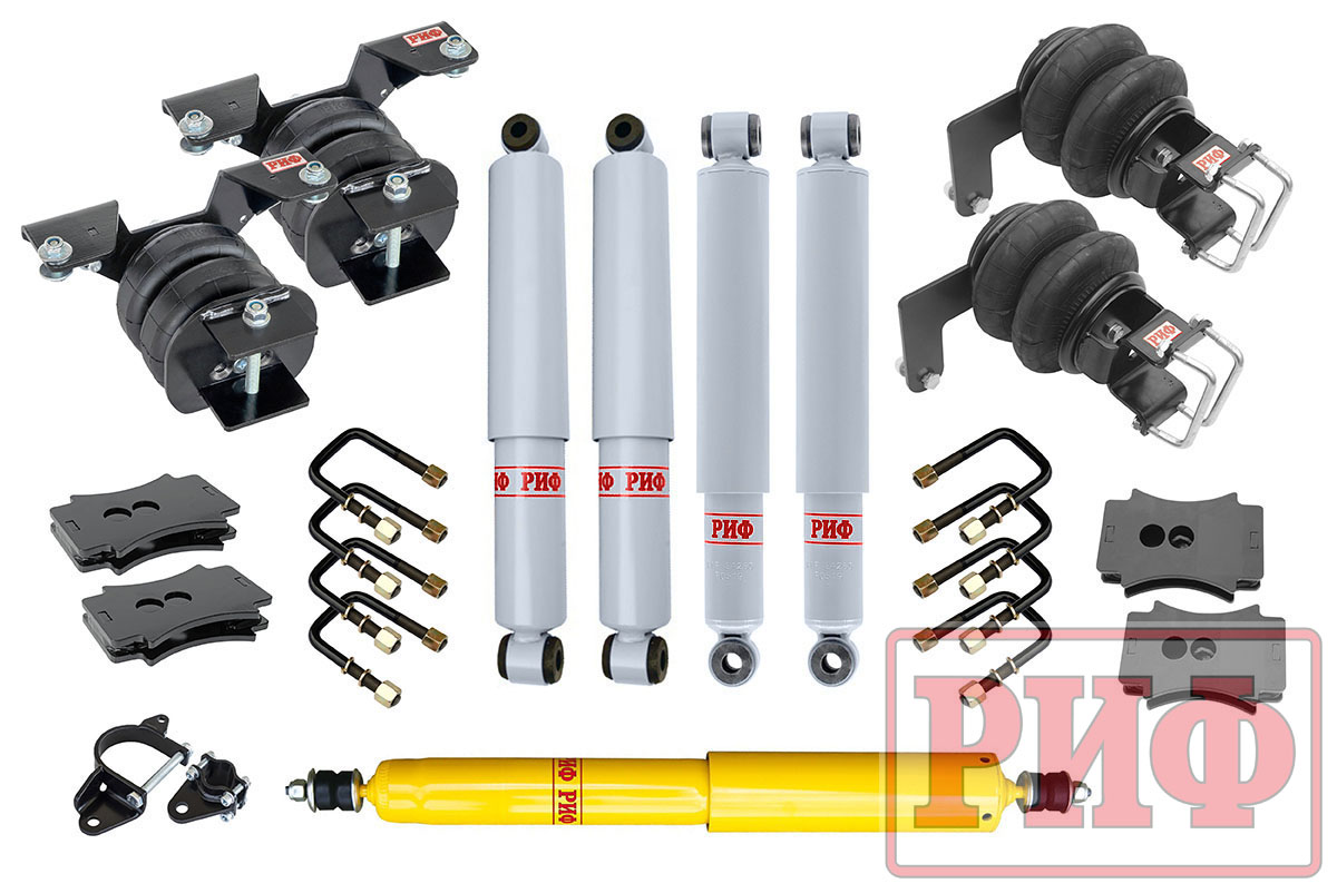 Лифт-комплект газовый с пневмоподвеской РИФ на ГАЗ Соболь 2018+ 30 мм