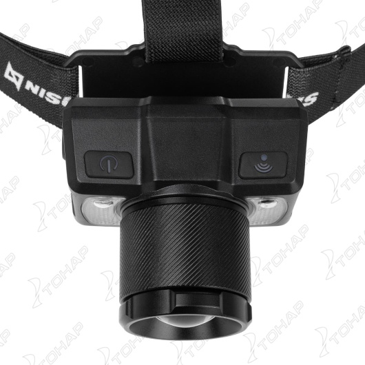 5 Фонарь налобный NISUS сенсорный 800 LM, IP43, USB