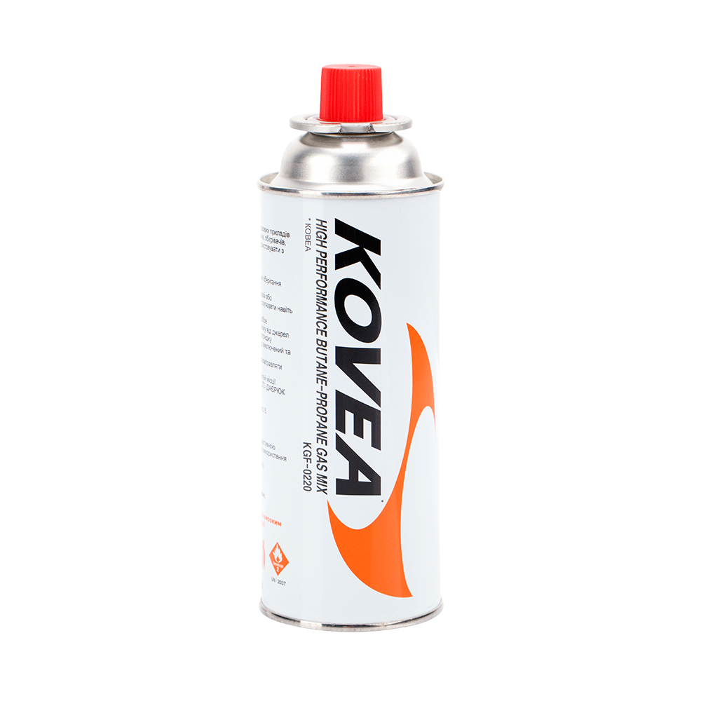Баллон газовый цанговый KOVEA Nozzle type gas 220 г. Баллон газовый цанговый KOVEA Nozzle type gas 220 г.