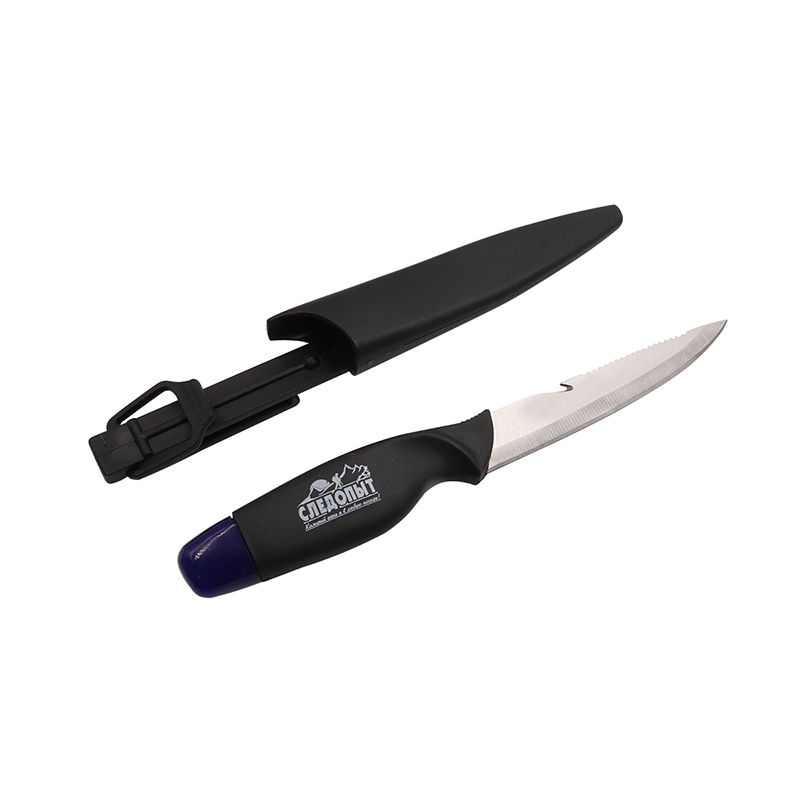 Нож туристический разделочный "СЛЕДОПЫТ" нетонущий, клинок 135 мм, в чехле