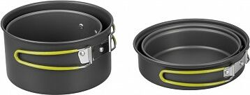 Набор посуды HELIOS 3-4 персоны. анодированный алюминий.