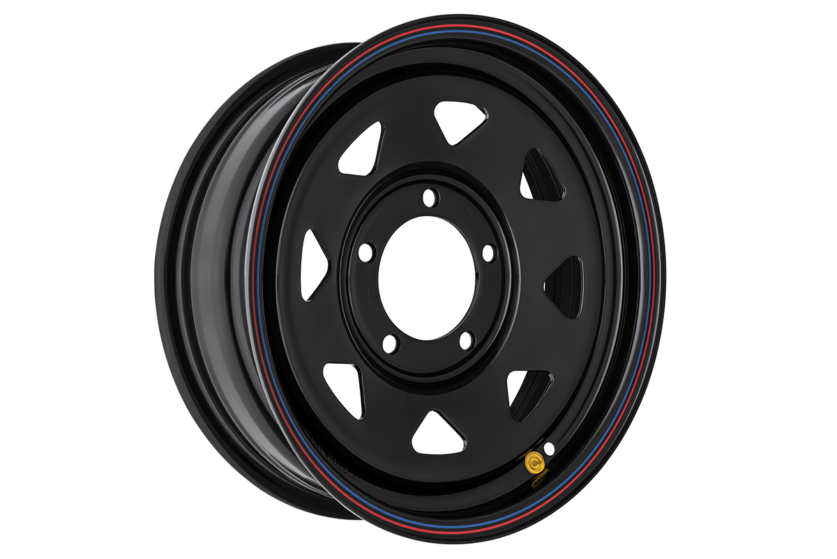 Диск усиленный Suzuki Jimny стальной черный 5x139,7 5,5xR16 d108,1 ET+5 (треуг. мелкий)