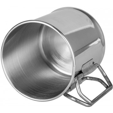 Кружка ТОНАР 300ML металлическая (нержавеющая сталь), со складными ручками