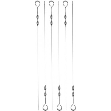 Набор плоских шампуров HELIOS Лайт, 6 шт, в блистере, 60х1 см