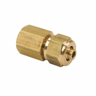 Штуцер 1/8" (мама) под гибкую трубку (1/8" NPT - 1/4" трубка)