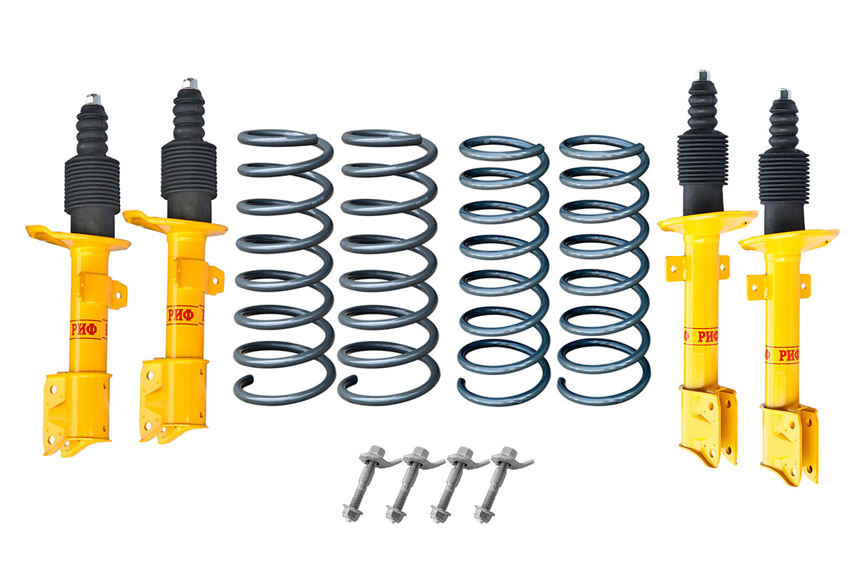 Лифт-комплект РИФ для Renault Duster (2010-2022), Nissan Terrano III 2004+ 4х4 лифт 20 мм