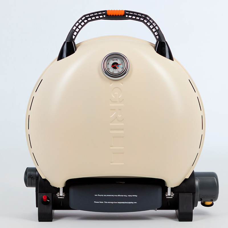 Гриль газовый O-GRILL 700T bicolor черный-кремовый (в комплекте адаптер тип А)