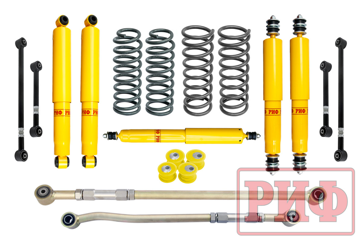 Лифт-комплект РИФ Nissan Patrol Y60 и Y61 до 2000 года лифт 150 мм (правый руль)