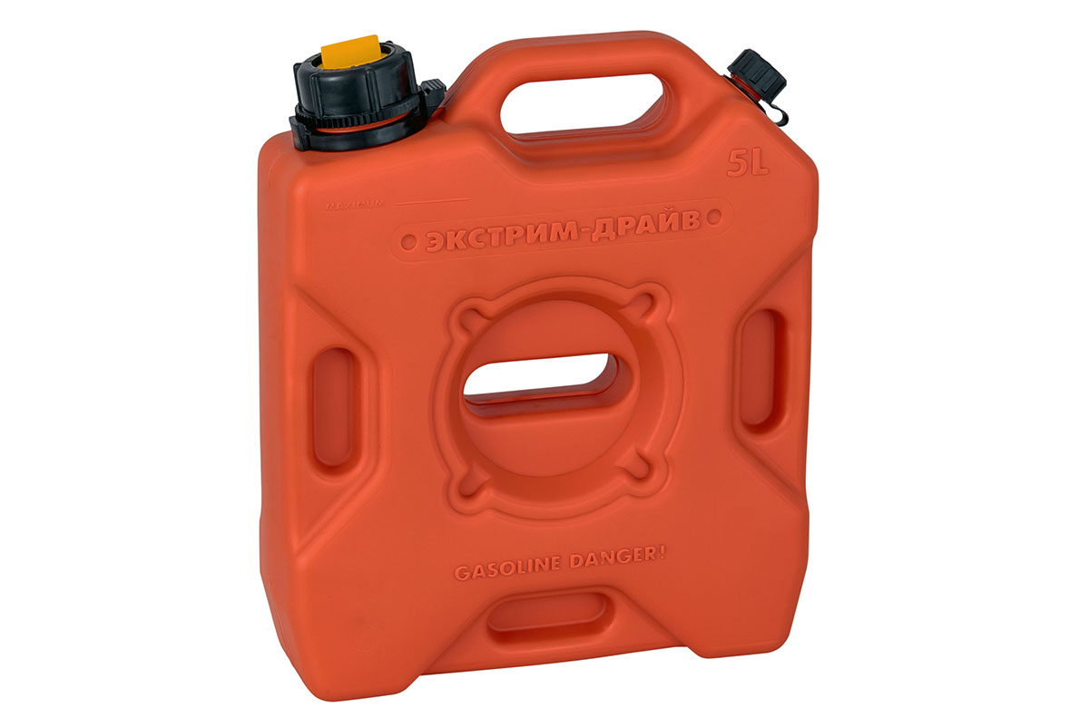 Канистра Экстрим "Драйв Плюс" 2 горловины 5 л (оранжевая) Канистра Экстрим "Драйв Плюс" 2 горловины 5 л (оранжевая)