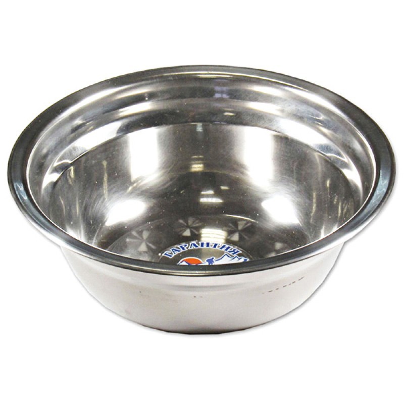 Миска "СЛЕДОПЫТ" нержавеющая сталь, d - 25 см, h - 7 см, 2200 мл