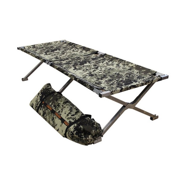 Раскладушка туристическая "СЛЕДОПЫТ" в чехле, труба оцинкованная 25х25 мм 400 кг (уценка)