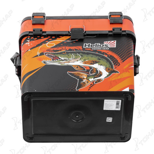 Ящик рыболовный зимний HELIOS PIKE, 19л, оранжевый