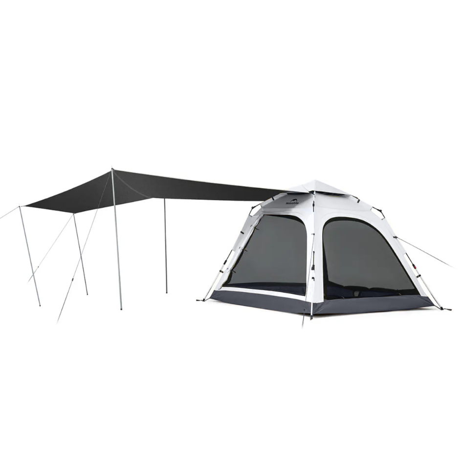 Палатка Naturehike Ango 4-местная, быстросборная, серая