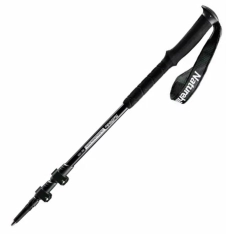 Палки треккинговые Naturehike ST03, 62-135 см, алюминиевые, черные, 2 шт.