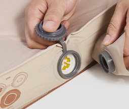 Коврик самонадувающийся Naturehike C10, двойной 200х132х10 cм, бежевый