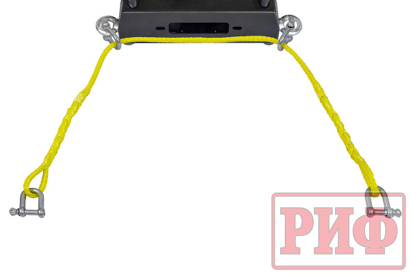 Лебёдка переносная РИФ 9.5XS c площадкой на цепях и проводами (в сборе)