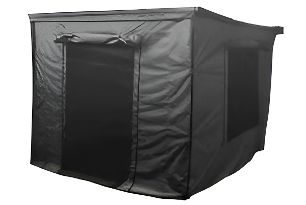 Стенки к автомобильной маркизе (тамбур) РИФ 2х2 м, черные