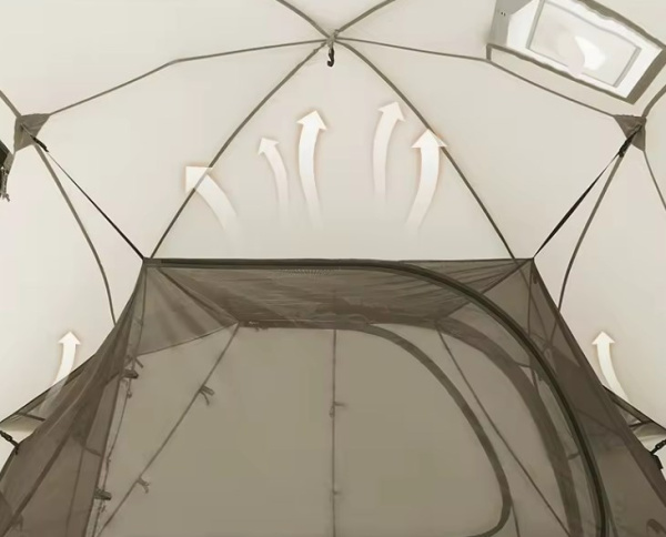 5 Палатка Naturehike SHAN DI, 2-местная, коричневая