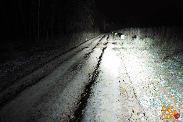 Светодиодная фара водительского света РИФ 199 мм 80W LED