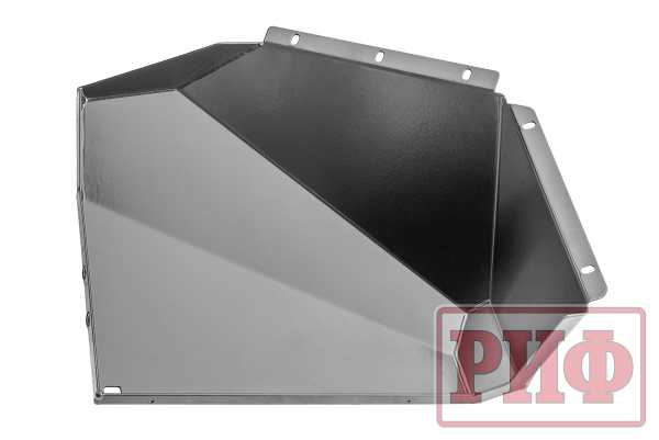 Бампер РИФ силовой передний Mitsubishi Pajero Sport 2015-2020 под доп. фары, с защитой бачка омывателя (фары в комплект не входят)