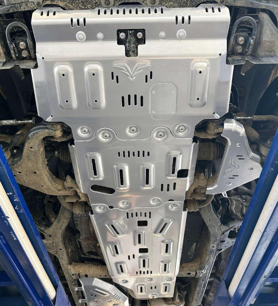 Защита Falcon радиатора, картера, РК, КПП для Toyota Land Cruiser Prado 250, 2024+, алюминий, 8 мм