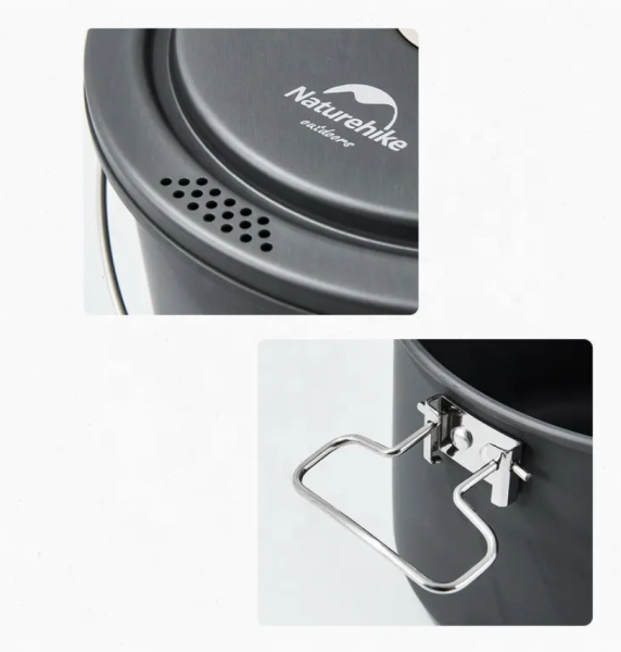 Набор посуды Naturehike туристический 4 в 1 (с чайником)