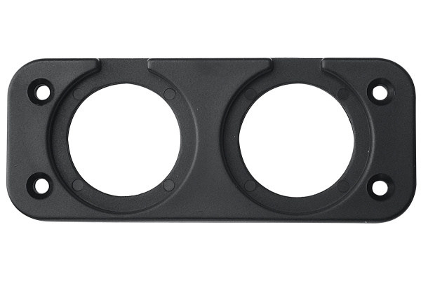 Панель монтажная для приборов два отверстия Панель монтажная для приборов два отверстия