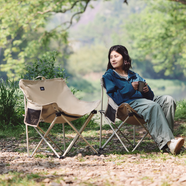 Кресло туристическое Naturehike Stellaluna T01 складное, 45х45х66 см, до 110 кг, бежевое