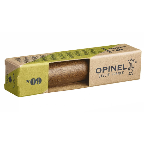 Нож Opinel №9, нержавеющая сталь, ореховая рукоять