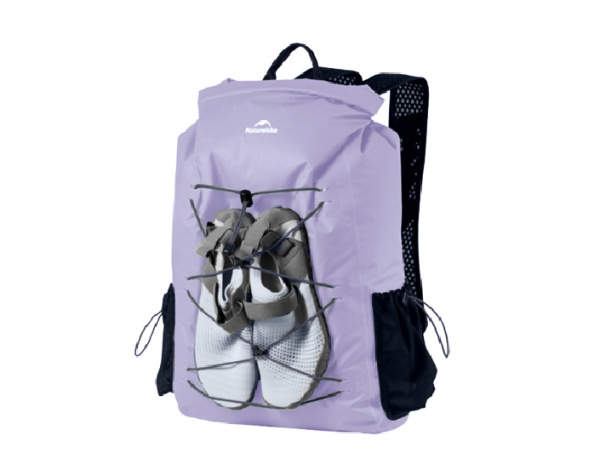 2 Рюкзак туристический Naturehike 18 л, ПВХ, фиолетовый