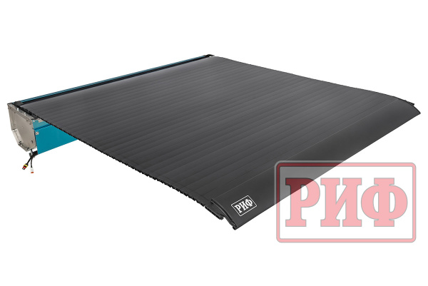 Крышка кузова РИФ для Changan Hunter Plus, роллета раздвижная с электропр. 1650х1666 мм, алюм. черн.