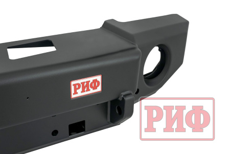 Бампер РИФ силовой передний Jeep Wrangler JL 2018+ под штатные фары, низ. пер. крыл.