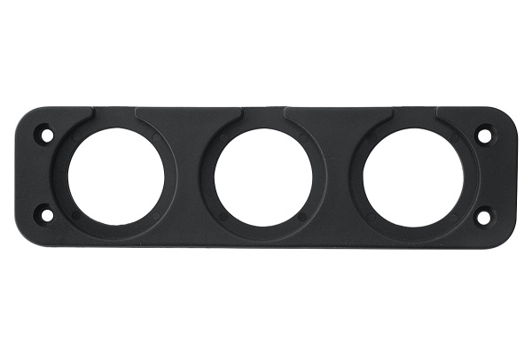 Панель монтажная для приборов три отверстия Панель монтажная для приборов три отверстия