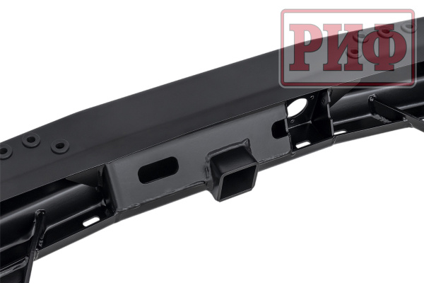 Бампер РИФ силовой задний Mitsubishi Pajero Sport 2021+ c квадратом под фаркоп