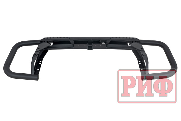 Бампер РИФ силовой задний Toyota Land Cruiser 200 2007-2015 c квадратом под фаркоп