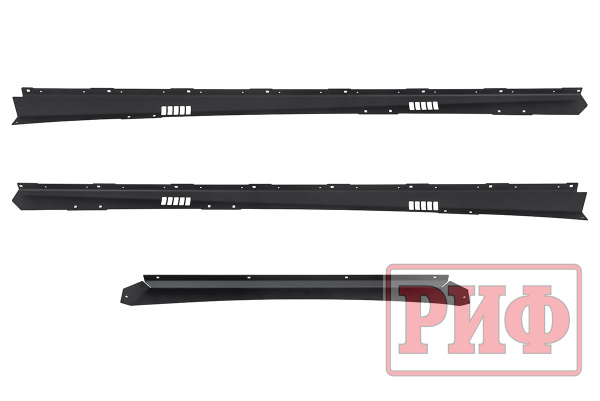 Багажник экспедиционный (платформа) алюминиевый РИФ 1150x2080 мм для Toyota Land Cruiser Prado 120 (с крепежом)