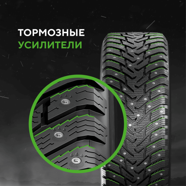 Шина IKON Tyres Character Ice 8 SUV 265/70 R16 112T (Nordman 8 SUV) шипованные