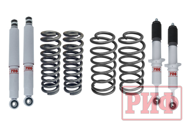 Лифт-комплект РИФ газовый Toyota Land Cruiser Prado 120, FJ Cruiser 30 мм мягкий
