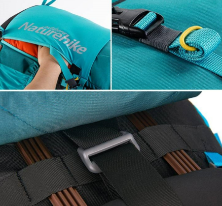 7 Рюкзак туристический Naturehike 45L, черный