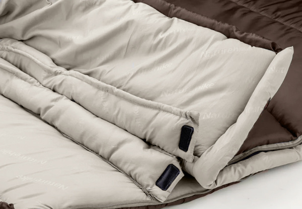 Мешок спальный Naturehike U250, (190х30)х75 см, (правый) (ТК: +6C), коричневый