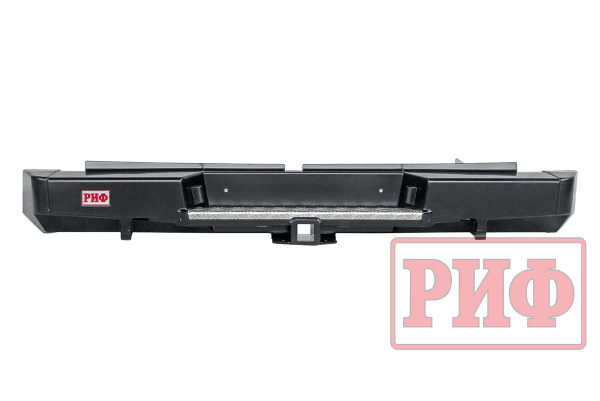 Бампер РИФ силовой задний Mitsubishi L200 2019-2022 с квадратом под фаркоп
