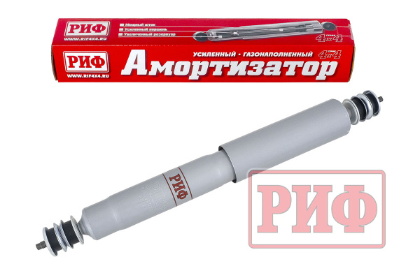 Амортизатор усиленный РИФ передний газовый Nissan Patrol Y60/Y61 Toyota Land Cruiser 71, 76, 78 , 79 2007+ лифт 50 мм