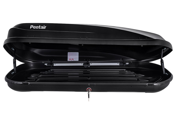 Бокс автомобильный на крышу Pentair RESORT 450L черный глянец, двусторонний